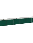 vidaXL Вдигната леха за градина Зелено 480 x 80 x 55 см