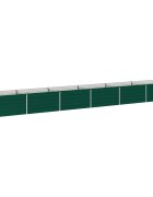 vidaXL Вдигната леха за градина Зелено 600 x 80 x 55 см
