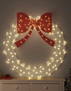 vidaXL Венец 150 LED светодиода Топло бяло 120 cm Акрил