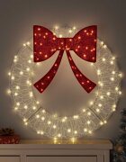 vidaXL Венец 60 LED светодиода Топло бяло 76 x 76 x 85 см Акрил