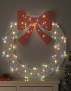 vidaXL Венец 80 LED светодиода Многоцветен 92 x 92 x 95 см Акрил