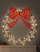 vidaXL Венец 80 LED светодиода Топло бяло 91 x 91 x 9 см PET
