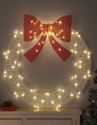 vidaXL Венец 80 LED светодиода Топло бяло 92 x 92 x 95 см Акрил