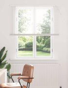 vidaXL Венецианска щора Бял 150 x 110 см 25 mm ПВЦ