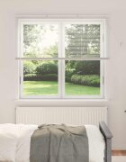vidaXL Венецианска щора Бял 150 x 140 см 25 mm ПВЦ