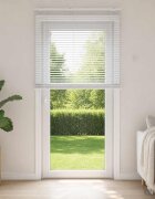 vidaXL Венецианска щора Бяло 100 x 250 cm 35 mm