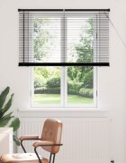 vidaXL Венецианска щора Черен 150 x 110 см 25 mm ПВЦ