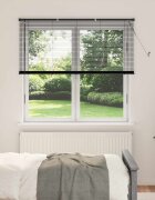 vidaXL Венецианска щора Черен 150 x 140 см 25 mm ПВЦ