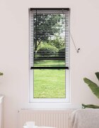 vidaXL Венецианска щора Черен 150 x 60 см 25 mm ПВЦ