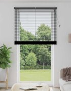 vidaXL Венецианска щора Черен 213 x 120 см 25 mm ПВЦ