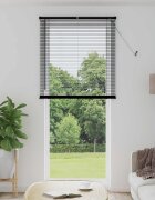 vidaXL Венецианска щора Черен 213 x 80 см 25 mm ПВЦ