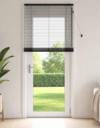 vidaXL Венецианска щора Черно 110 x 250 см 35 mm