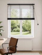 vidaXL Венецианска щора Черно 120 x 130 см 35 mm