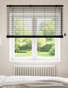 vidaXL Венецианска щора Черно 135 x 160 см 35 mm