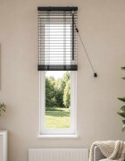 vidaXL Венецианска щора Черно 40 x 130 см 35 mm