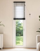 vidaXL Венецианска щора Черно 45 x 250 см 35 mm