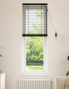 vidaXL Венецианска щора Черно 55 x 160 см 35 mm