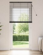 vidaXL Венецианска щора Черно 85 x 250 cm 35 mm