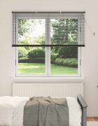 vidaXL Венецианска щора Сребристо сиво 150 x 160 cm 25 mm ПВЦ