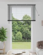 vidaXL Венецианска щора Сребристо сиво 213 x 160 см 25 mm ПВЦ