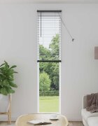 vidaXL Венецианска щора Сребристо сиво 213 x 50 см 25 mm ПВЦ