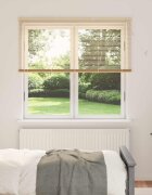 vidaXL Венецианска щора Светло кафяво с шарка 150 x 160 cm 25 mm ПВЦ