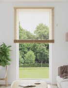 vidaXL Венецианска щора Светло кафяво с шарка 213 x 110 см 25 mm ПВЦ