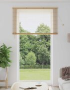 vidaXL Венецианска щора Светло кафяво с шарка 213 x 150 см 25 mm ПВЦ