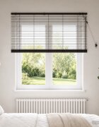 vidaXL Венецианска щора Тъмен кафяв 130 x 160 см 35 mm