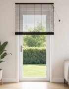 vidaXL Венецианска щора Тъмен кафяв 140 x 250 cm 35 mm