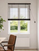vidaXL Венецианска щора Тъмен кафяв 75 x 130 см 35 mm