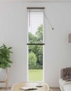 vidaXL Венецианска щора Тъмно кафяво с шарка 213 x 40 см 25 mm ПВЦ