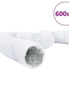 vidaXL Вентилационен канал алуминий и PVC 6 м Ø10 см