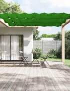 vidaXL Вертикален сенник светлозелен 60x360 см оксфорд плат