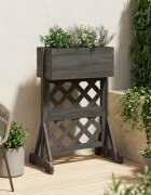 vidaXL Вертикална градинска решетката Сиво 48 x 30 x 705 см