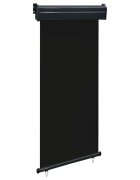 vidaXL Вертикална тента за балкон 105x250 см черна