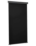 vidaXL Вертикална тента за балкон 125x250 см черна