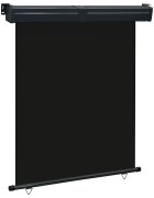 vidaXL Вертикална тента за балкон 145x250 см черна