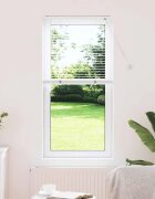 vidaXL Вертикални щори Бяло 130 x 60 см Алуминий