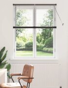 vidaXL Вертикални щори Черно 130 x 100 cm Алуминий