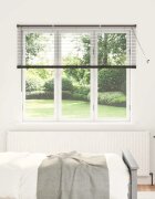 vidaXL Вертикални щори Черно 130 x 160 см Алуминий