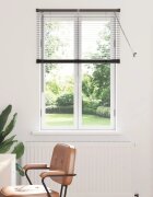 vidaXL Вертикални щори Черно 130 x 95 см Алуминий