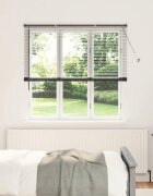 vidaXL Вертикални щори Черно 175 x 150 см Алуминий