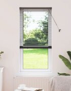 vidaXL Вертикални щори Черно 175 x 55 см Алуминий
