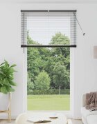 vidaXL Вертикални щори Черно 220 x 110 cm Алуминий