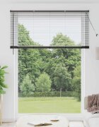vidaXL Вертикални щори Черно 220 x 155 см Алуминий