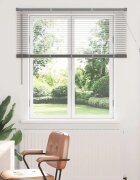 vidaXL Вертикални щори Сребристо 130 x 125 см Алуминий