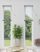 vidaXL Вертикални щори Сребристо 220 x 45 см Алуминий