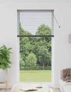vidaXL Вертикални щори Тъмносиво 220 x 100 cm Алуминий