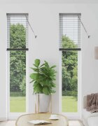 vidaXL Вертикални щори Тъмносиво 220 x 45 см Алуминий